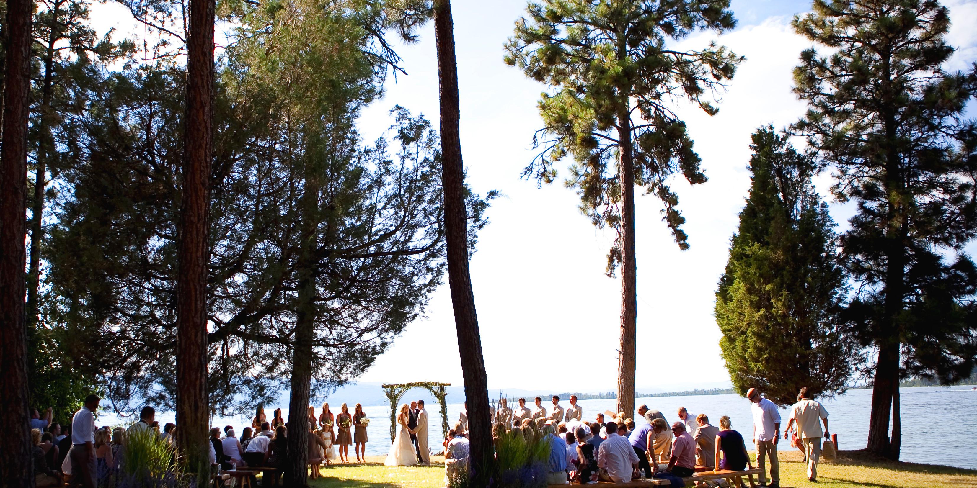 Averill's Flathead Lake Lodge weddings in Bigfork MT