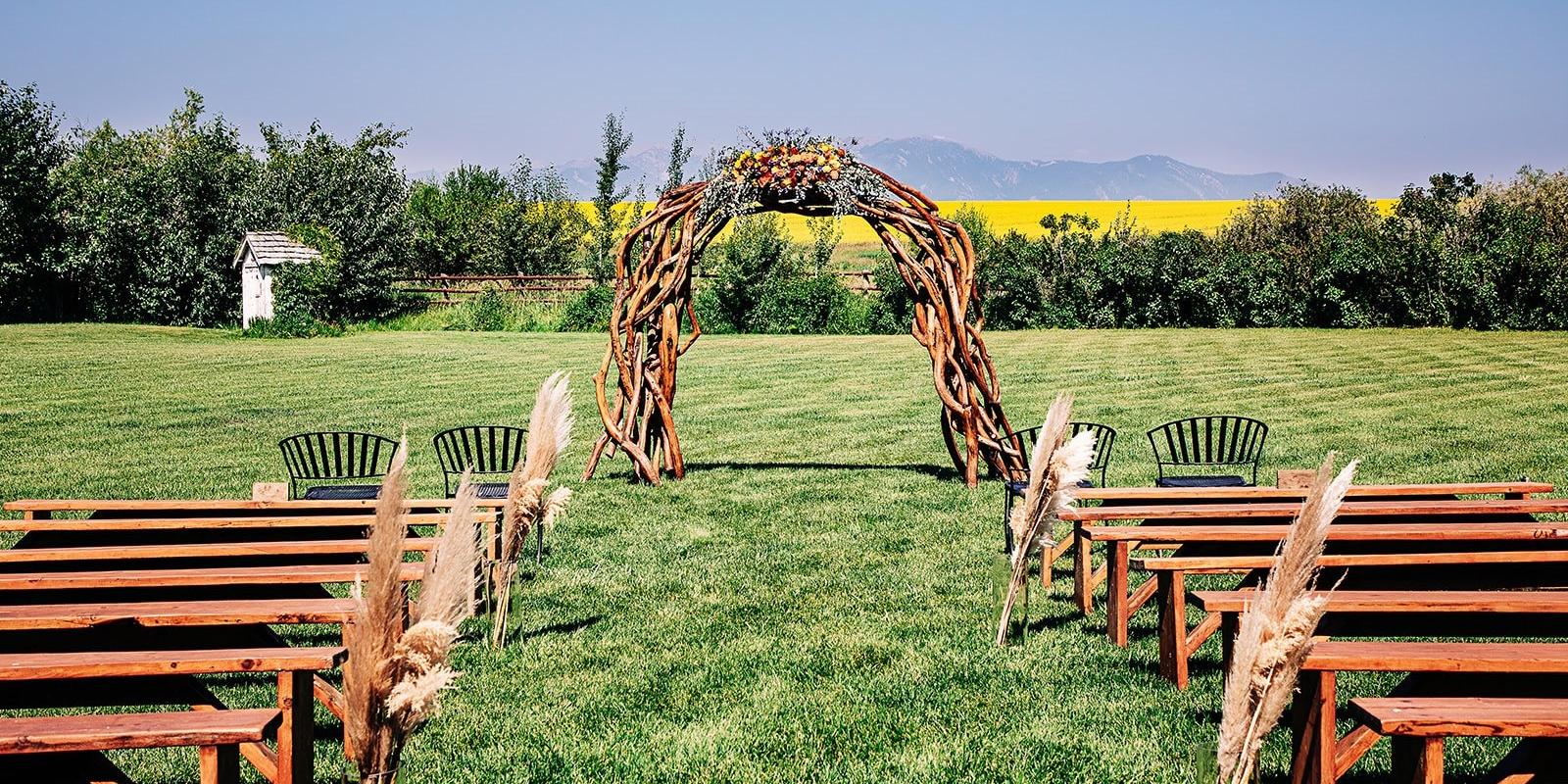 Rockin' TJ Ranch weddings in Bozeman MT