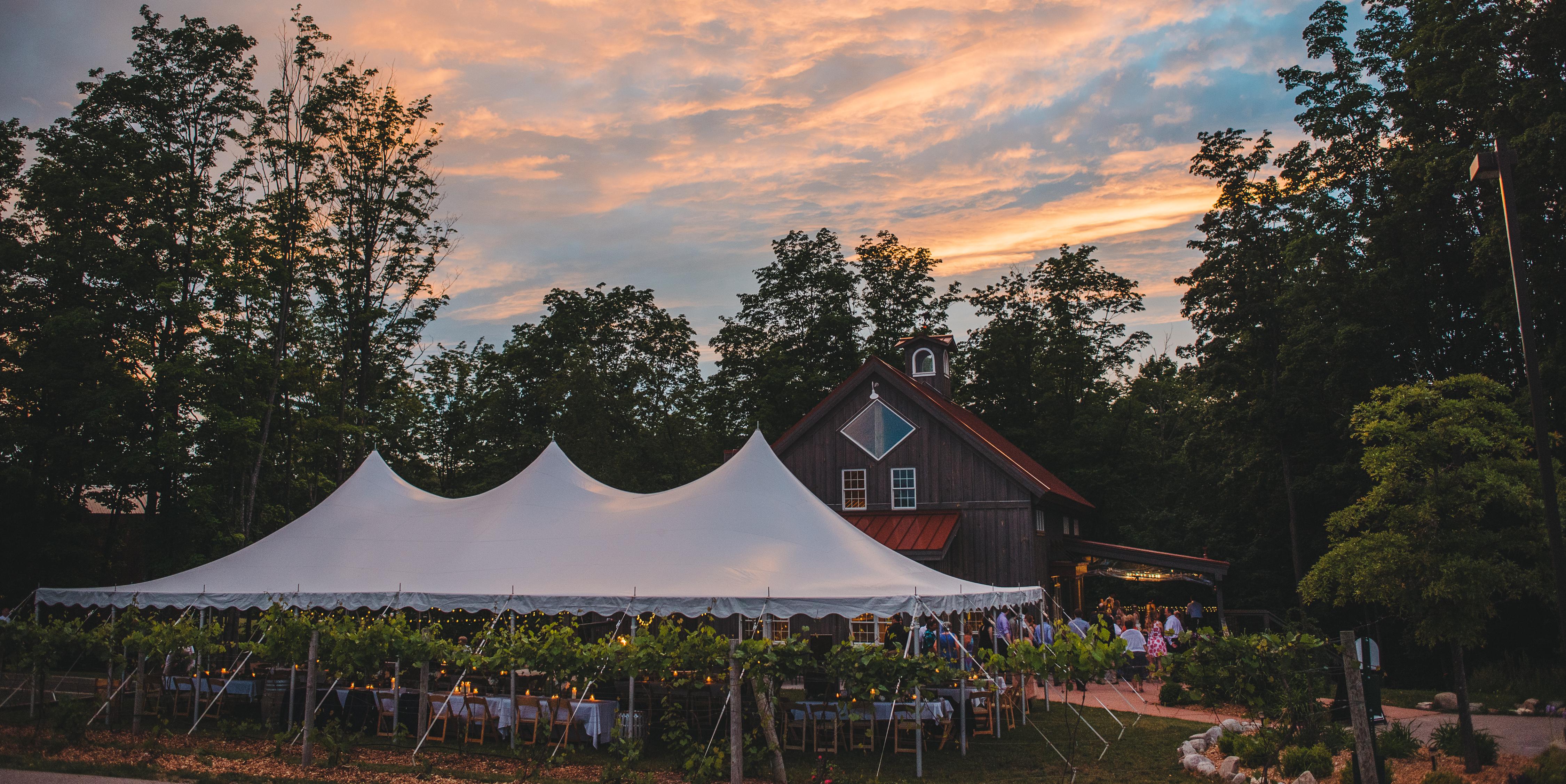 Forty-Five North Vineyard and Winery weddings in Lake Leelanau MI