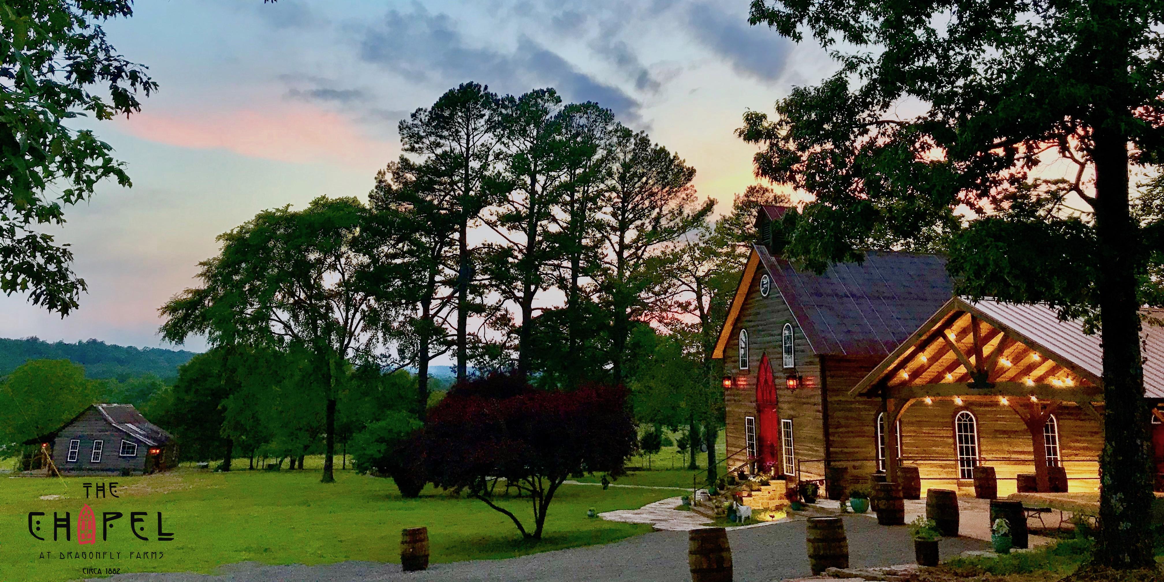 The Chapel at Dragonfly Farms weddings in Dover AR
