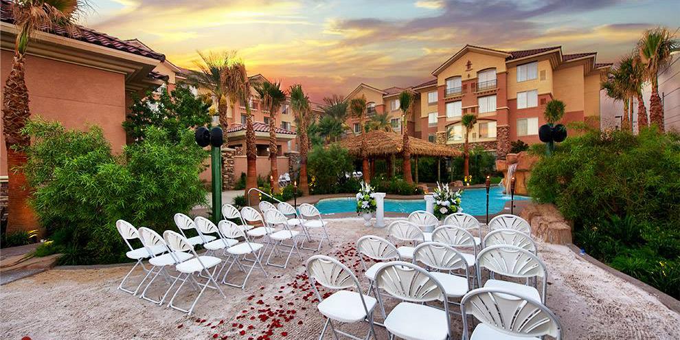 Hawaiian Garden Weddings at the Hilton Garden Inn weddings in Las Vegas NV