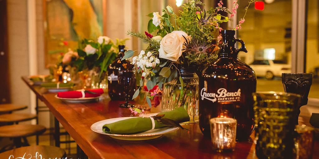 Green Bench Brewing Co. weddings in St Petersburg FL