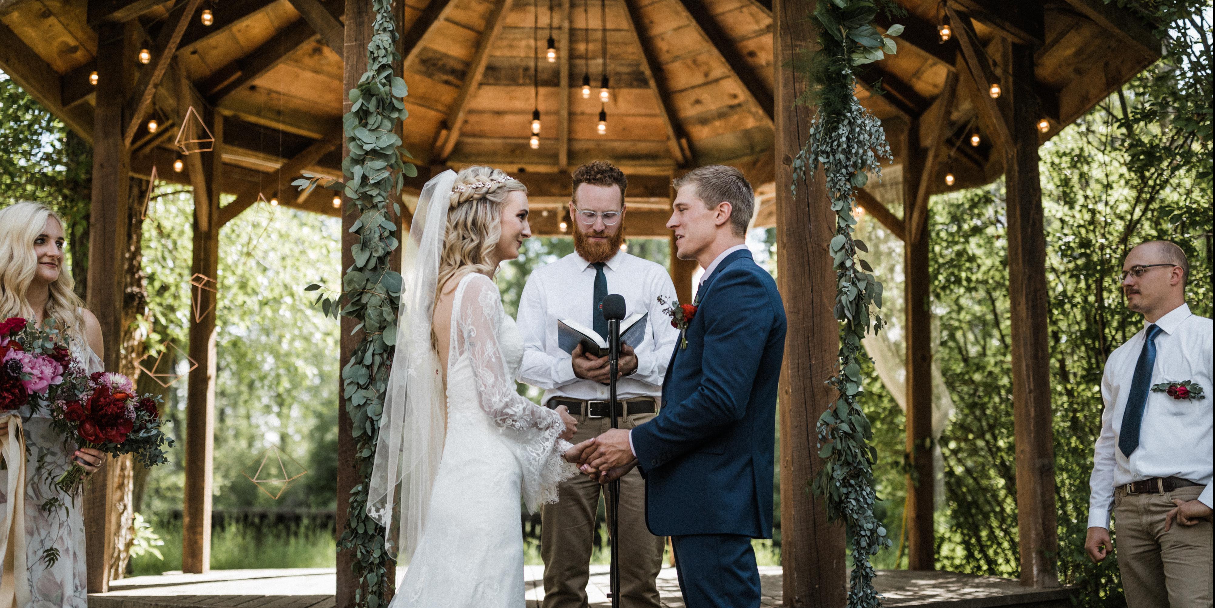 Gallatin River Hideaway - Creekside Pavilions weddings in Bozeman MT