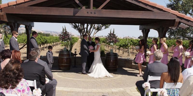 Guglielmo Winery weddings in Morgan Hill CA